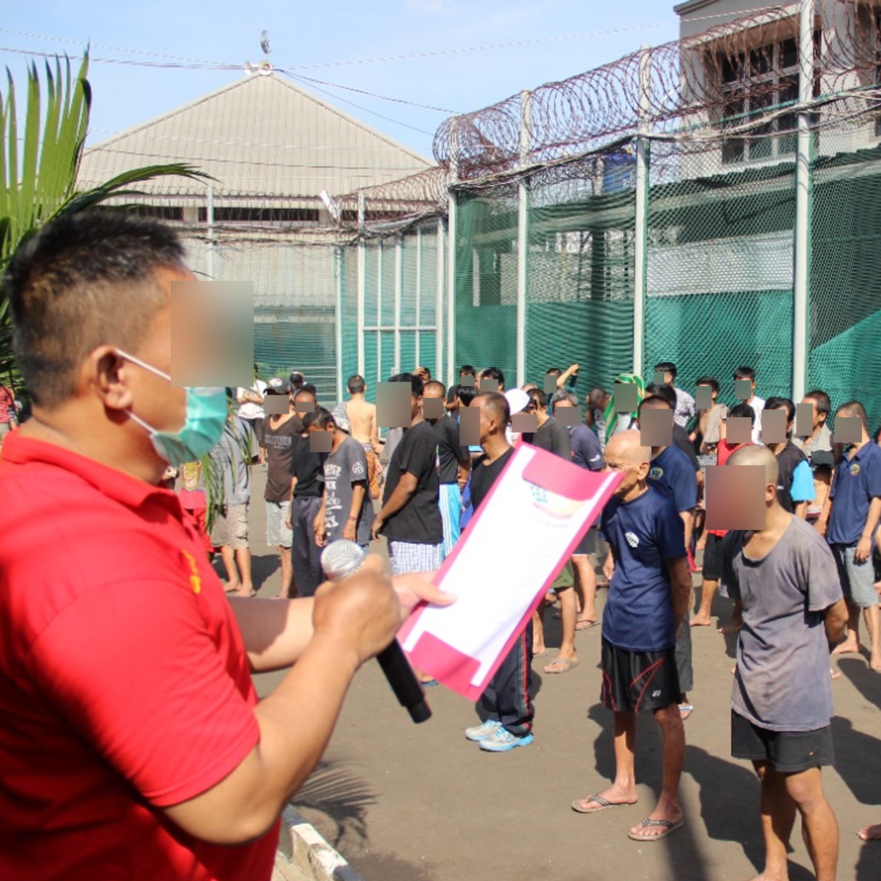 Warga Binaan Rutan Cipinang Kanwil Kemenkumham DKI Jakarta Bacakan Catur Dharma Narapidana dan Senam Pagi