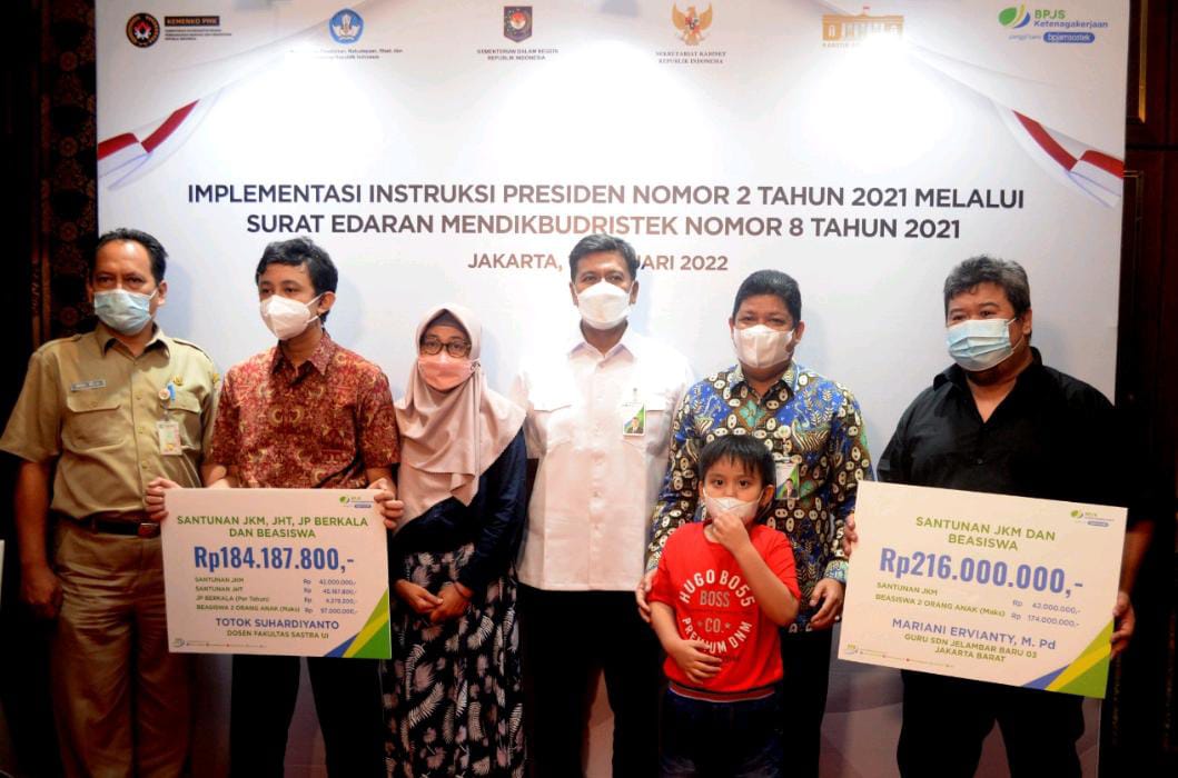 Kemendikbud Ristek Dorong Seluruh Ekosistem Pendidikan Dilindungi BPJS Ketenagakerjaan