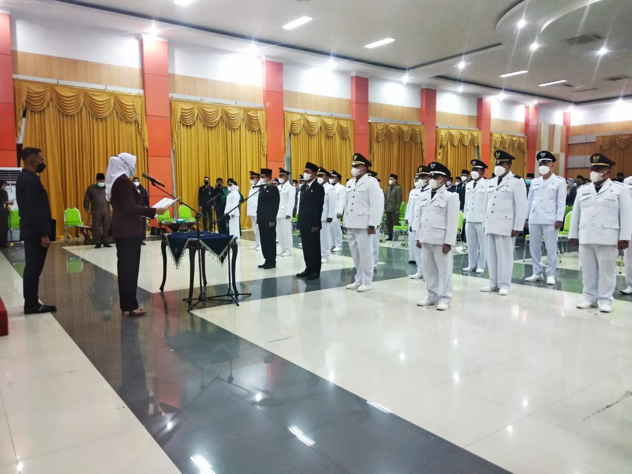Lantik  226 Pejabat Inhu, Rezita :Pejabat Yang Baru Dilantik Dapat Berinovasi