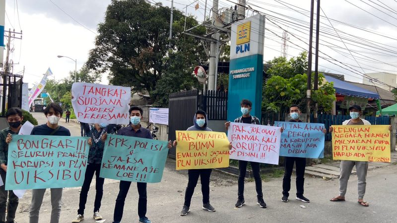 Gelar Aksi Dugaan Korupsi Proyek di PLTU Belawan, Komadsu : Periksa GM PLN UIKSBU dan Tangkap Direksi Pekerjaan Sudjana