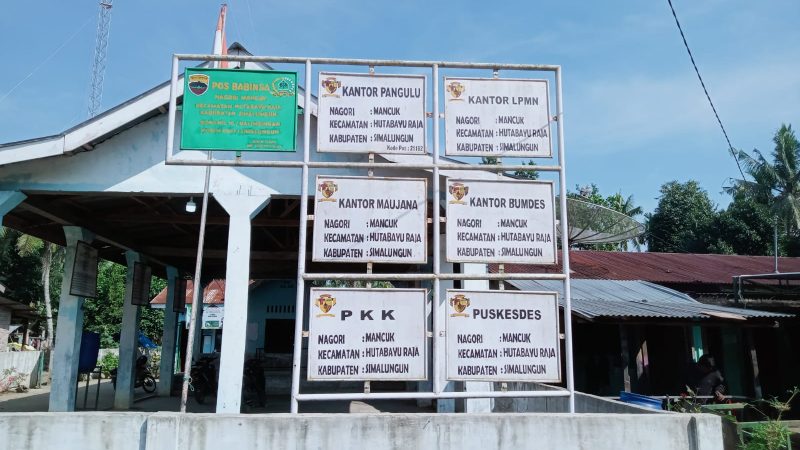 Kantor Pangulu Nagori Mancuk Kecamatan Hutabayu Raja Kabupaten Simalungun Kosong Melompong