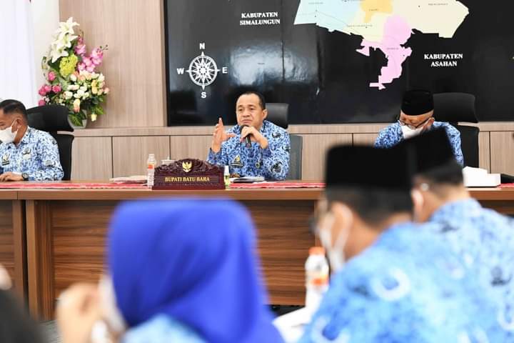 Zahir Gelar Rakor Satgas Covid-19 Capaian 100 % Vaksinasi