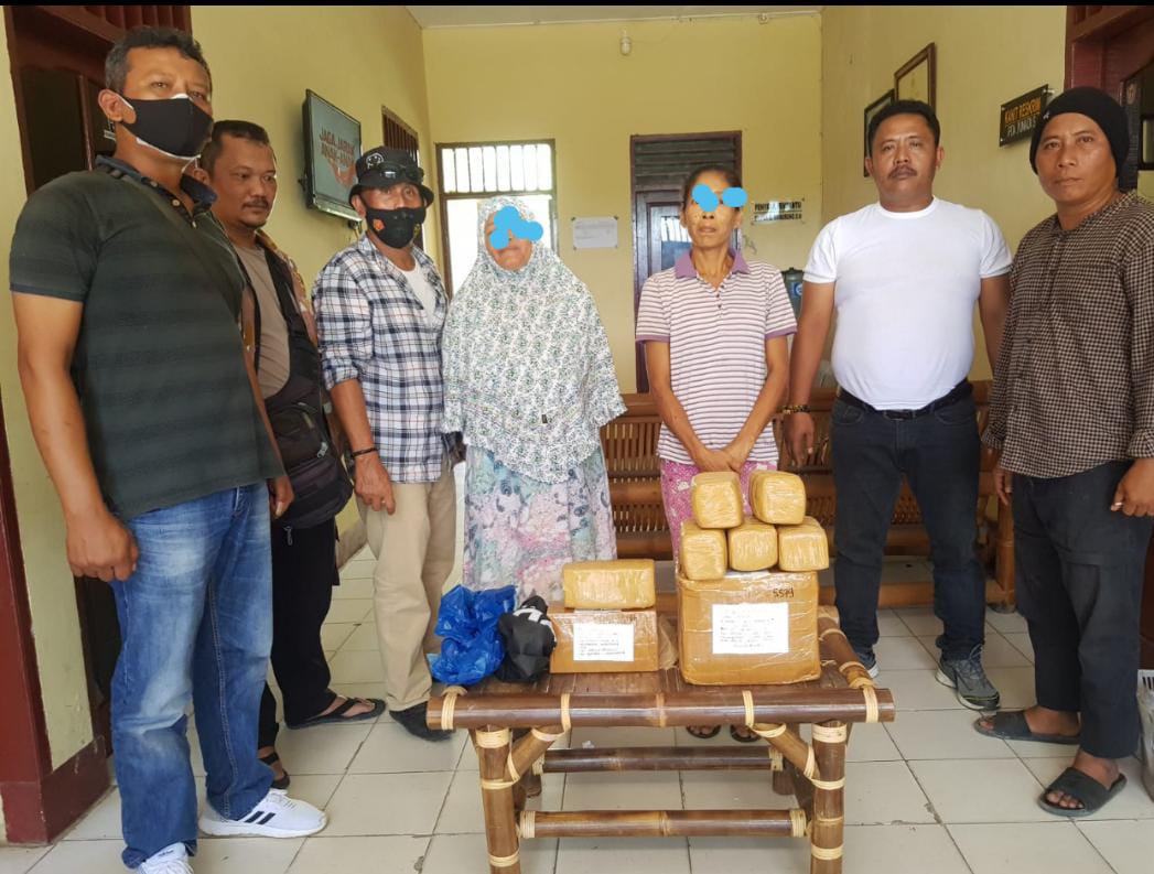 Unit Res Polsek Pkl. Susu Gagalkan pengiriman 6 kg, paket ganja ke Batam dan Malang Jawa Timur