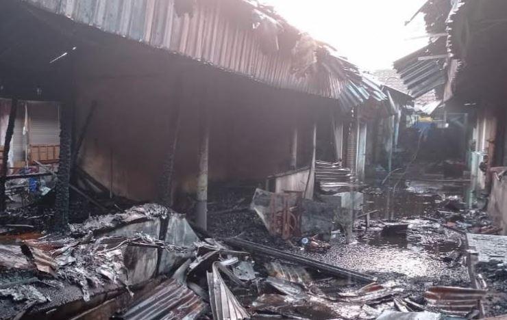 Terkait Pasar Bululawang Yang Hangus Terbakar, Polres Malang Tunggu Hasil Labfor Polda Jatim