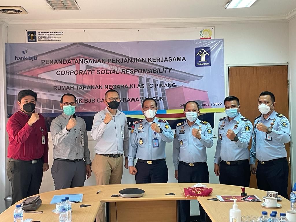 Tingkatkan Pelayanan Publik, Rutan Cipinang Kanwil Kemenkumham DKI Jakarta Gandeng Bank Jawa Barat