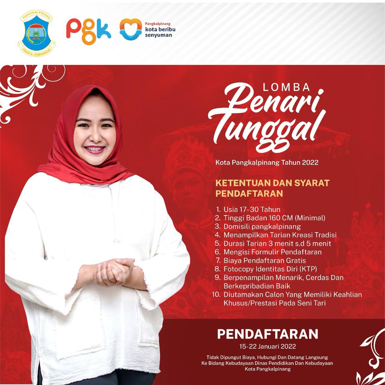 Pemerintah Kota Pangkalpinang Akan Mengadakan Lomba Tari Bertajuk Penari Tunggal