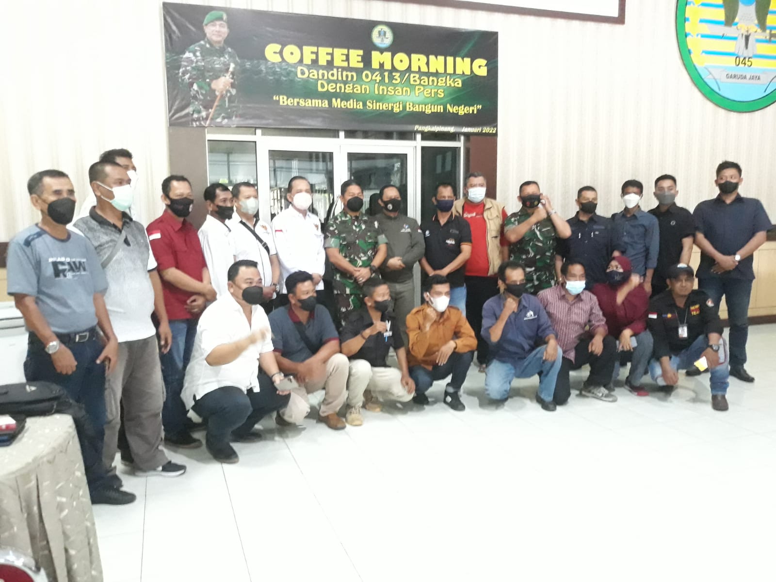 Dandim 0413/BKA Kolonel Inf Denny Noviandi Adakan Coffe Morning Bersama Insan Pers Babel