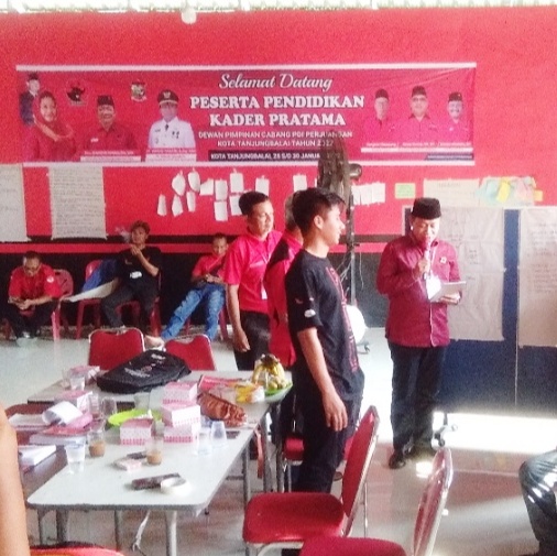 Plt Walikota Tanjung Balai Ikuti Pendidikan Kader Pratama PDI Perjuangan