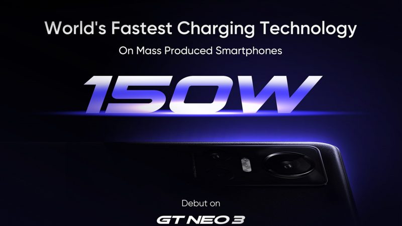 realme GT Neo3 Akan Menjadi Smartphone Pertama dengan Pengisian Daya 150W Tercepat di Dunia.  Mampu Mengisi Daya hingga 50% dalam 5 Menit