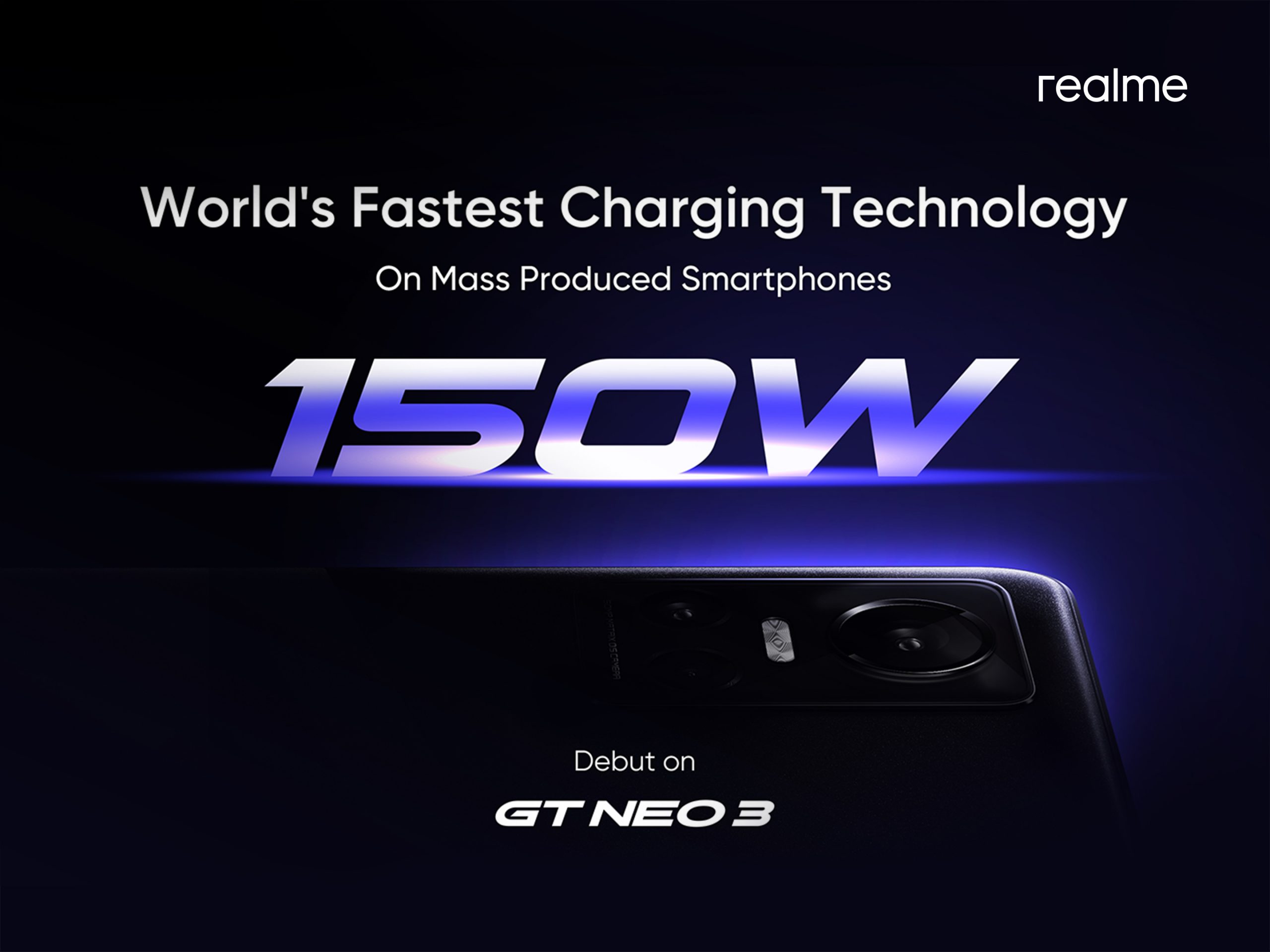 realme GT Neo3 Akan Menjadi Smartphone Pertama dengan Pengisian Daya 150W Tercepat di Dunia.  Mampu Mengisi Daya hingga 50% dalam 5 Menit