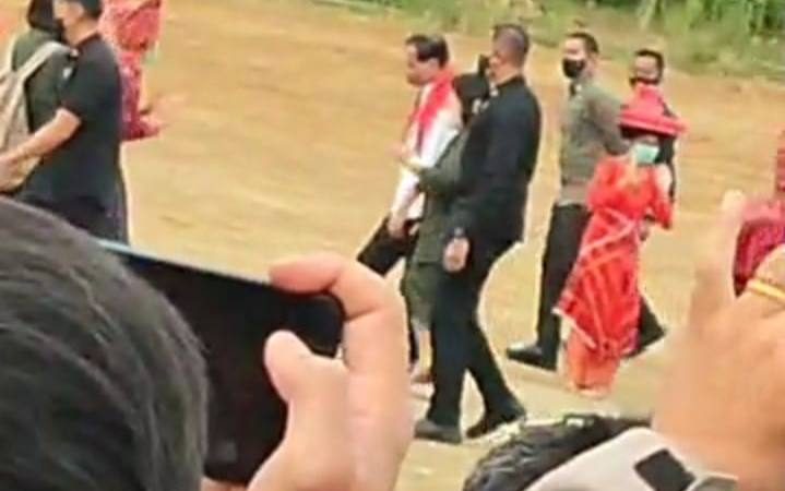 Presiden Jokowi Tiba di Desa Liang Melas Kabupaten Karo