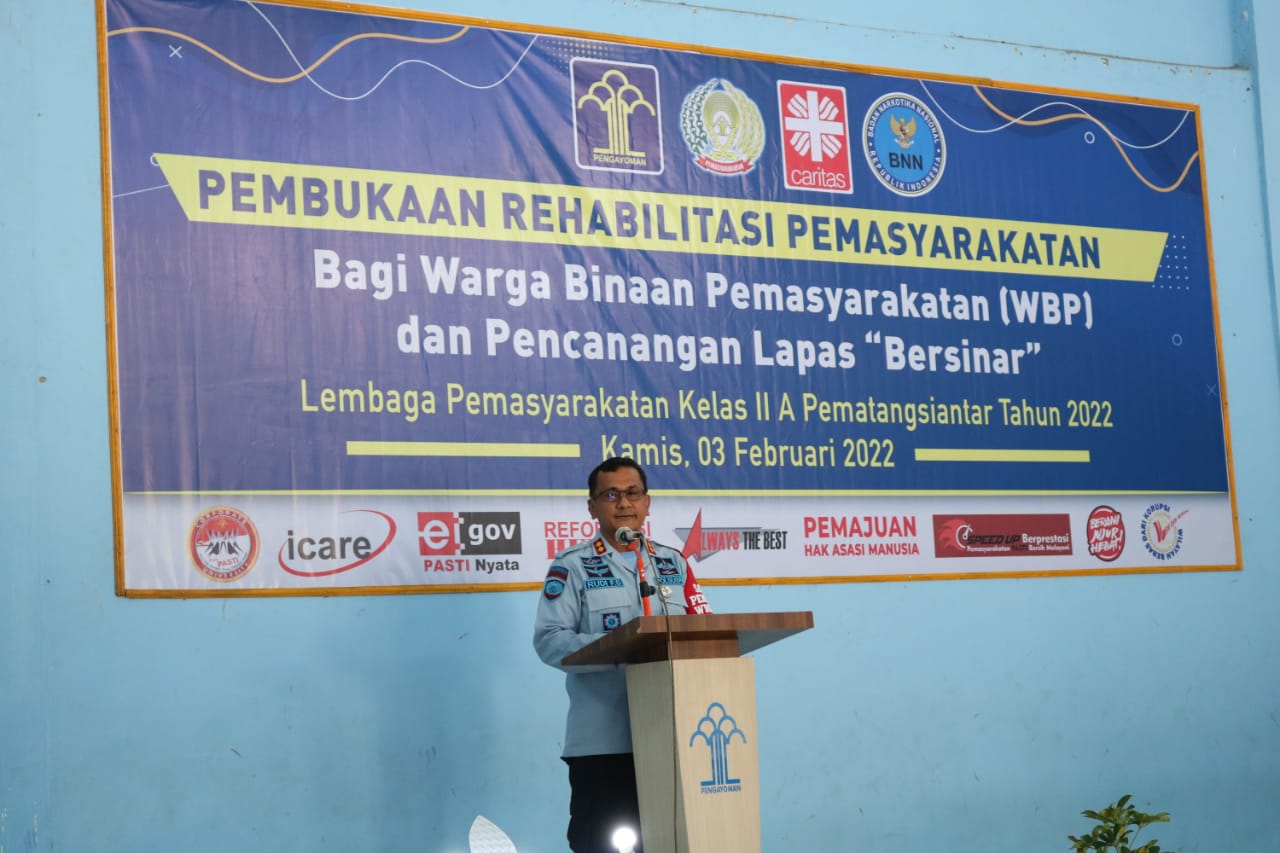 Rehabilitasi Narkoba WBP Lapas Kelas IIA Pematangsiantar Kanwil Kemenkum HAM Sumut Resmi Dibuka