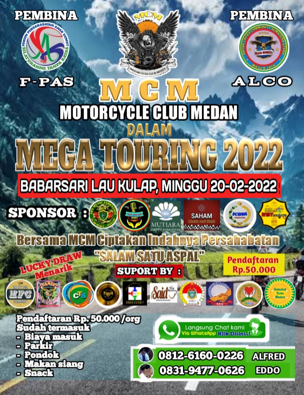 MCM Akan Akan Gelar Mega Touring 2022