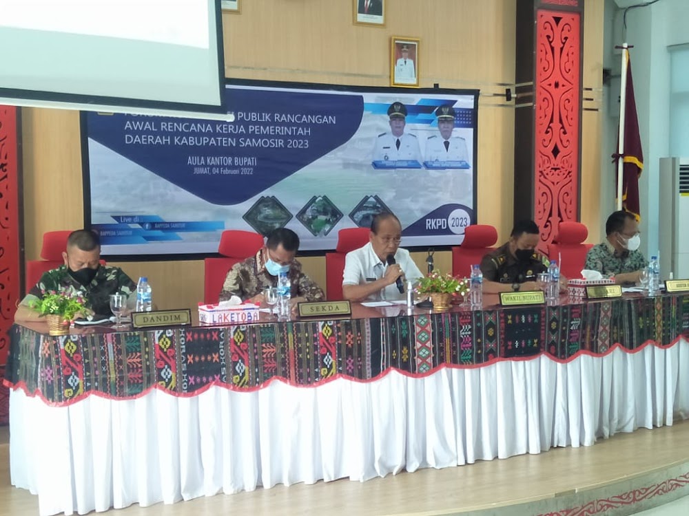 Wabup Samosir, Buka Forum Konsultasi Publik Ranwal RKPD 2023