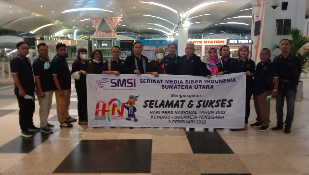 Pengurus SMSI Sumut Hadiri HPN 2022 di Kendari