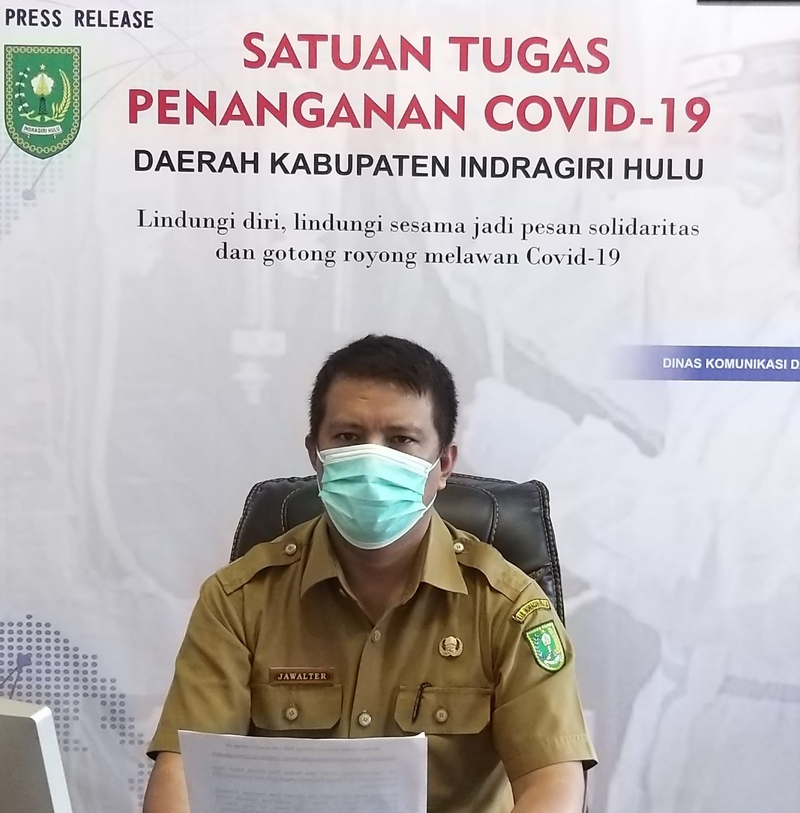 Kasus Covid 19, Inhu  Dua Orang Masih Aktif