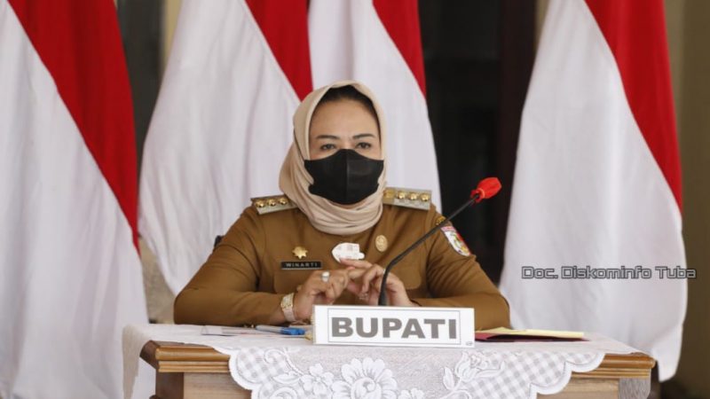 Bupati Tuba Hj. Winarti Pimpin Rapat Rakor FORKOPIMDA Plus