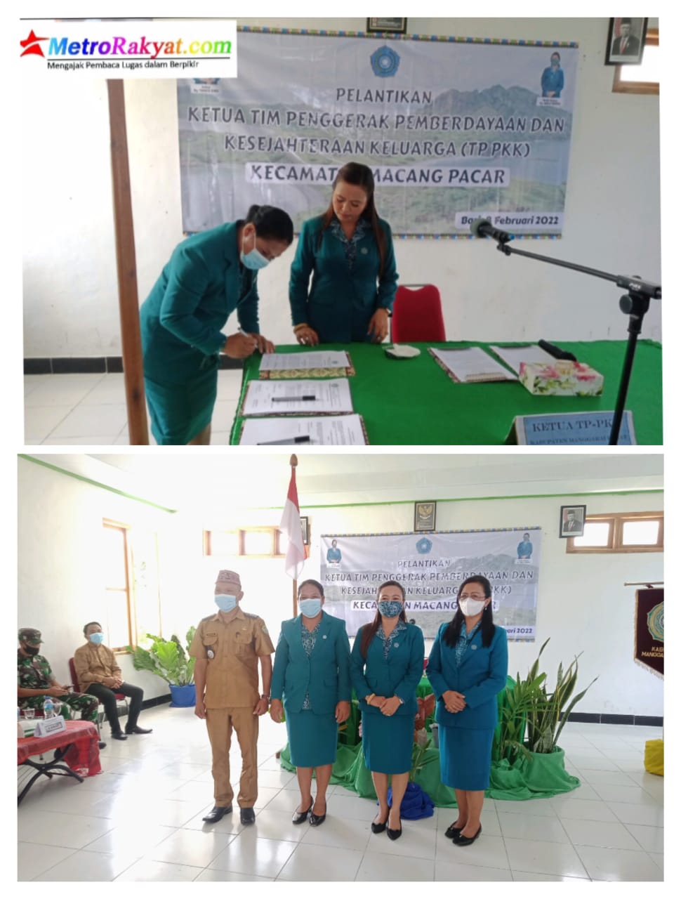 Ketua TP.PKK Macang Pacar Beserta Penggurus Di Lantik Oleh Ketua TP.PKK Kabupaten Manggarai Barat