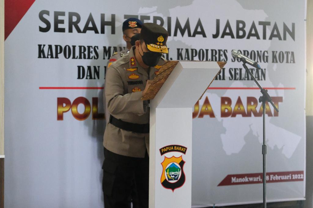 Hari Ini 3 Kapolres Di Papua Barat Laksanakan Upacara Serah Terima Jabatan