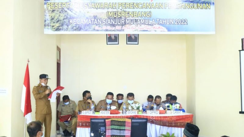 DPRD Samosir, Hadiri Musrenbang Kecamatan Sianjur Mulamula