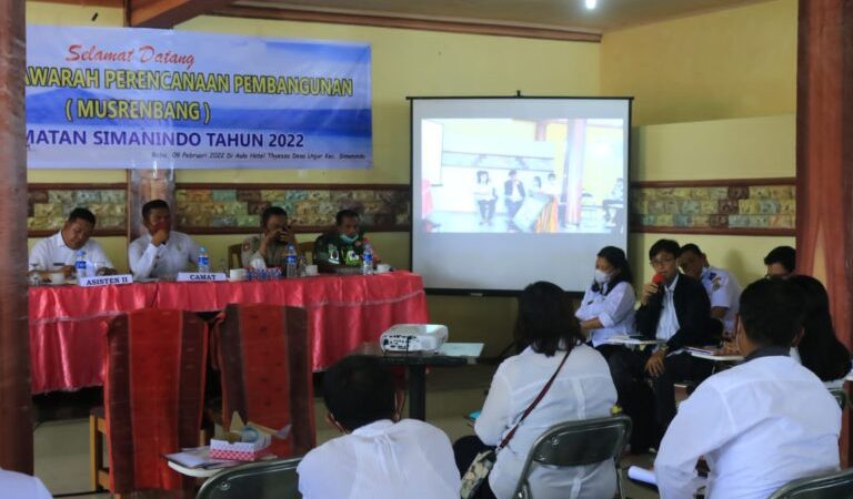 Musrenbang Kecamatan Simanindo Usulankan Pembangunan