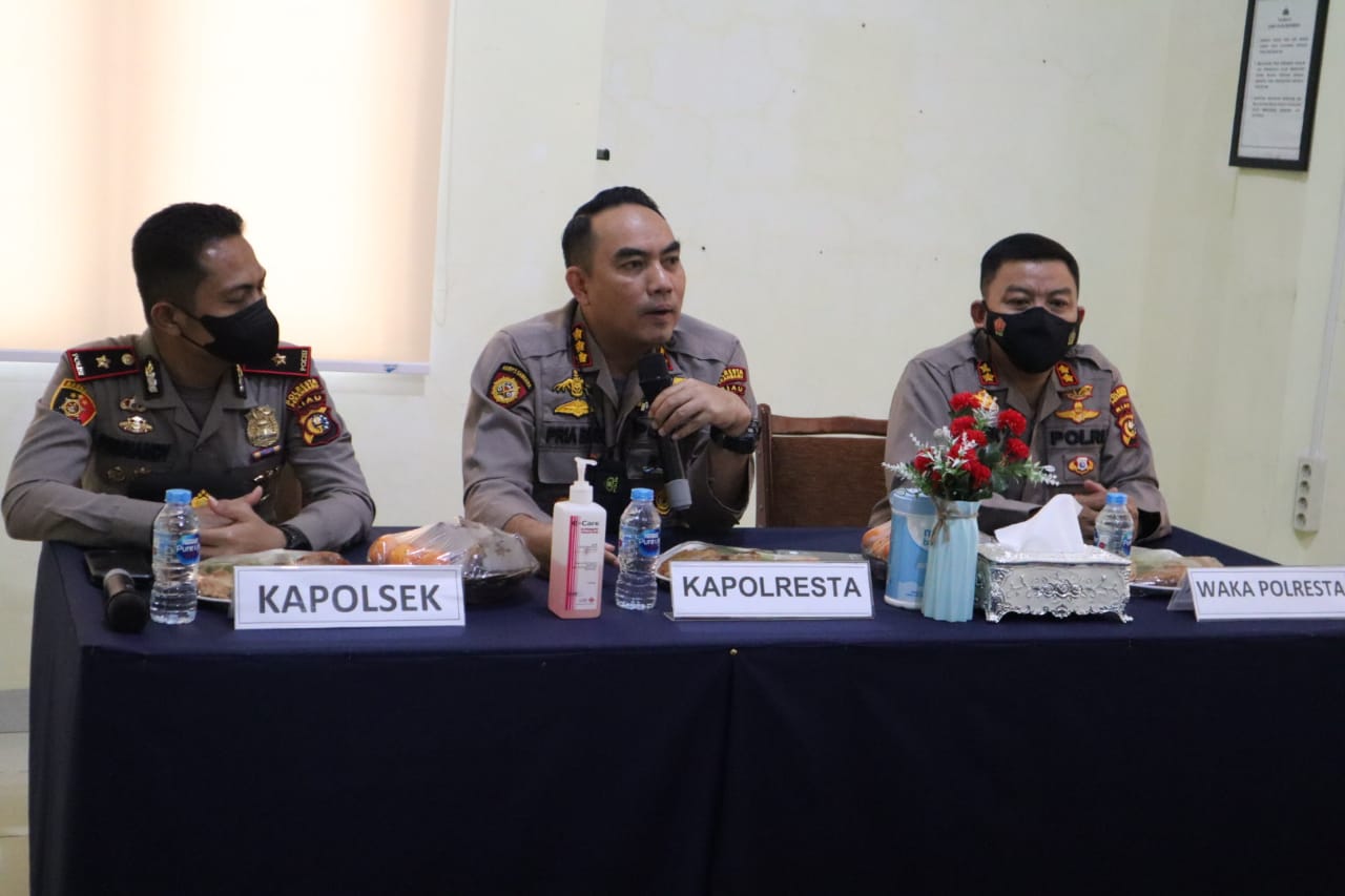 Ini Pesan Kapolresta Pekanbaru Di Polsek Rumbai Pesisir