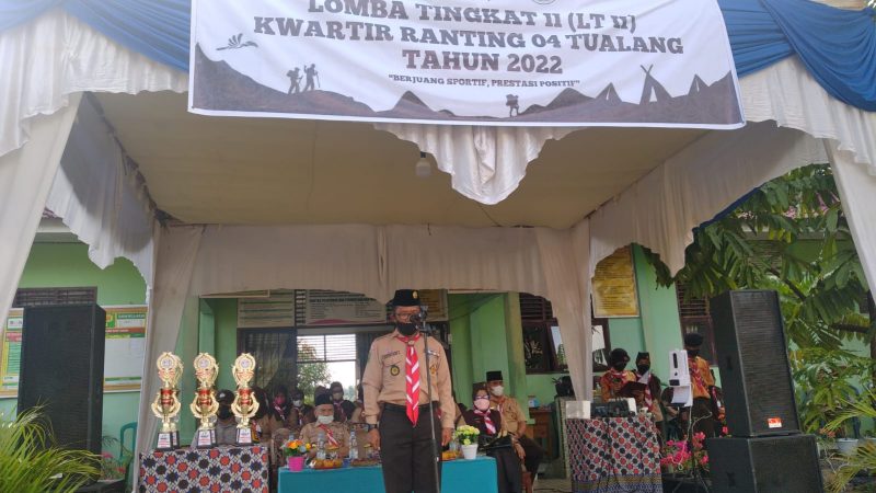 Bupati Siak Membuka Acara Lomba Pramuka Penggalang Tingkat II Kwartir Ranting Tualang