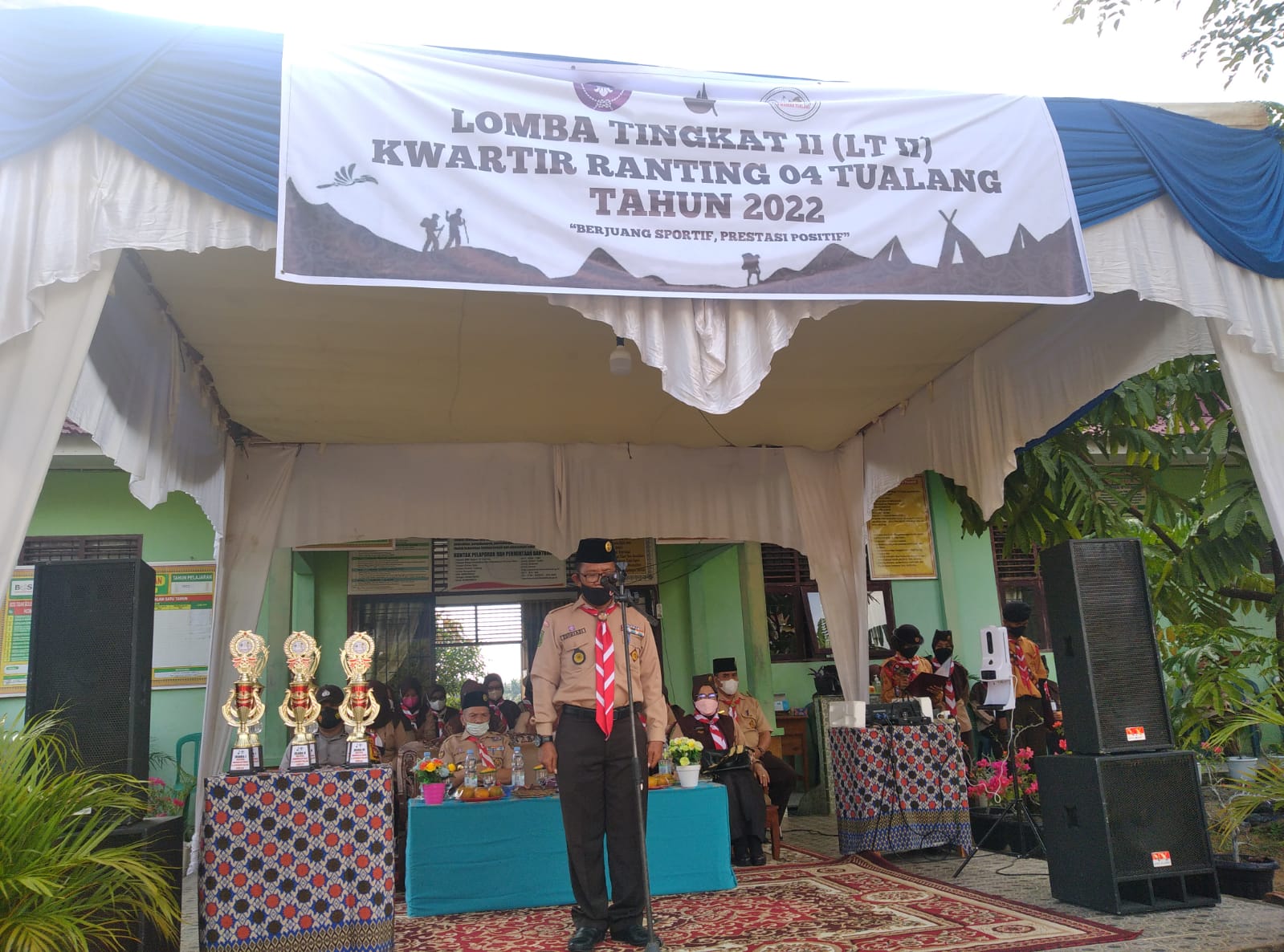 Bupati Siak Membuka Acara Lomba Pramuka Penggalang Tingkat II Kwartir Ranting Tualang