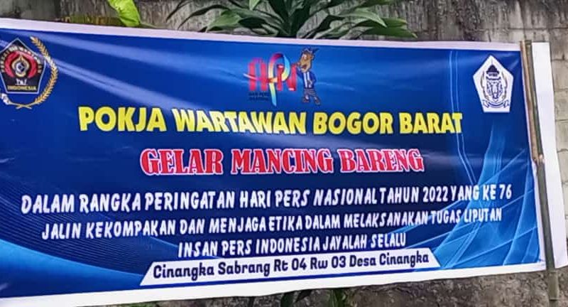 HPN dan HUT PWI, Pokja Wartawan Bogor Barat Gelar Mancing Bareng