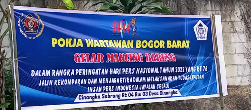 HPN dan HUT PWI, Pokja Wartawan Bogor Barat Gelar Mancing Bareng