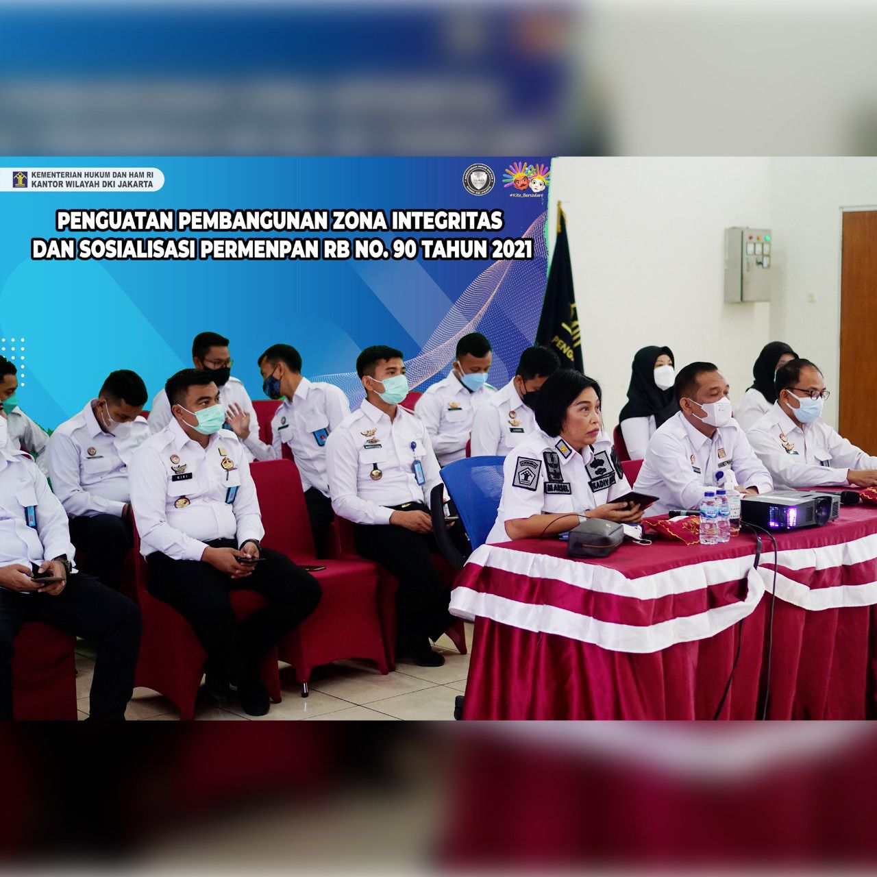 Tim Pokja Rutan Cipinang Ikuti Rapat Pelaksanaan Pembangunan Zona Integritas di Lingkungan Kantor Wilayah Kementerian Hukum dan HAM DKI Jakarta