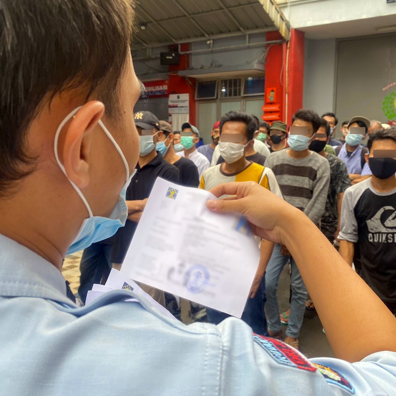 Sebanyak 43 Orang Warga Binaan Rutan Cipinang Kanwil Kemenkumham DKI Jakarta Menghirup Udara Bebas