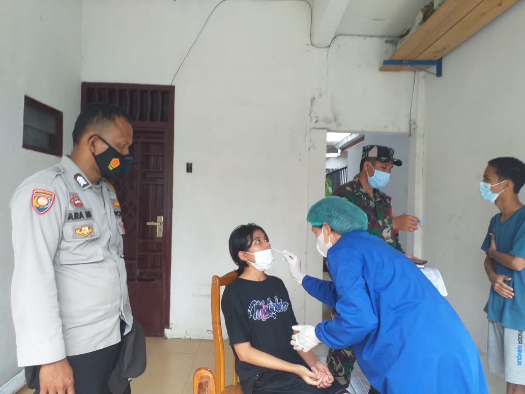 Bertekad Putus Rantai Penyebaran Covid-19, Polres Pematangsiantar Gencar Lakukan Tracing dan Tes Swab Antigen Rutin