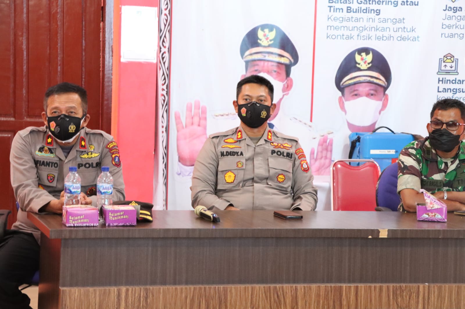 Kapolres Simalungun Terapkan Pola Kinerja Terintegritas Dalam Rakor Satgas Covid-19
