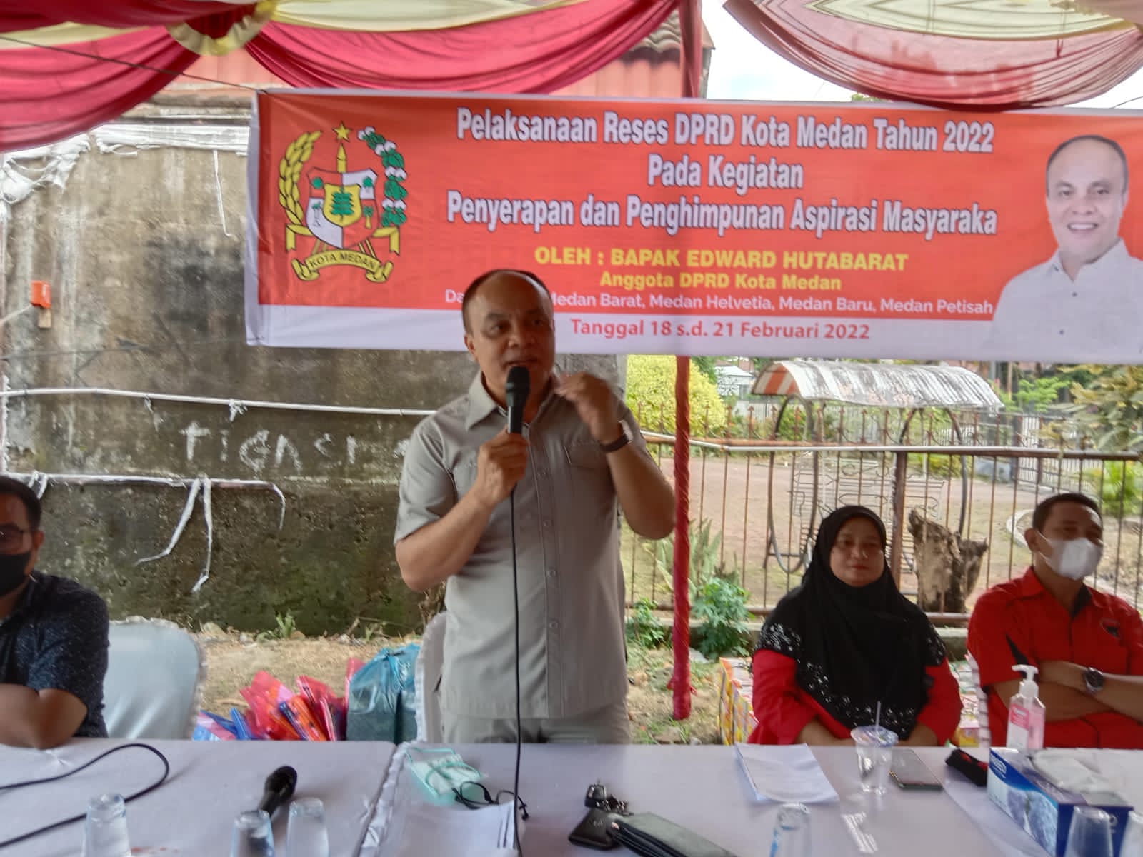 Reses I TA 2022 Sesi ke-3, Edward Hutabarat Pastikan Masukkan Masyarakat Akan di Paripurnakan