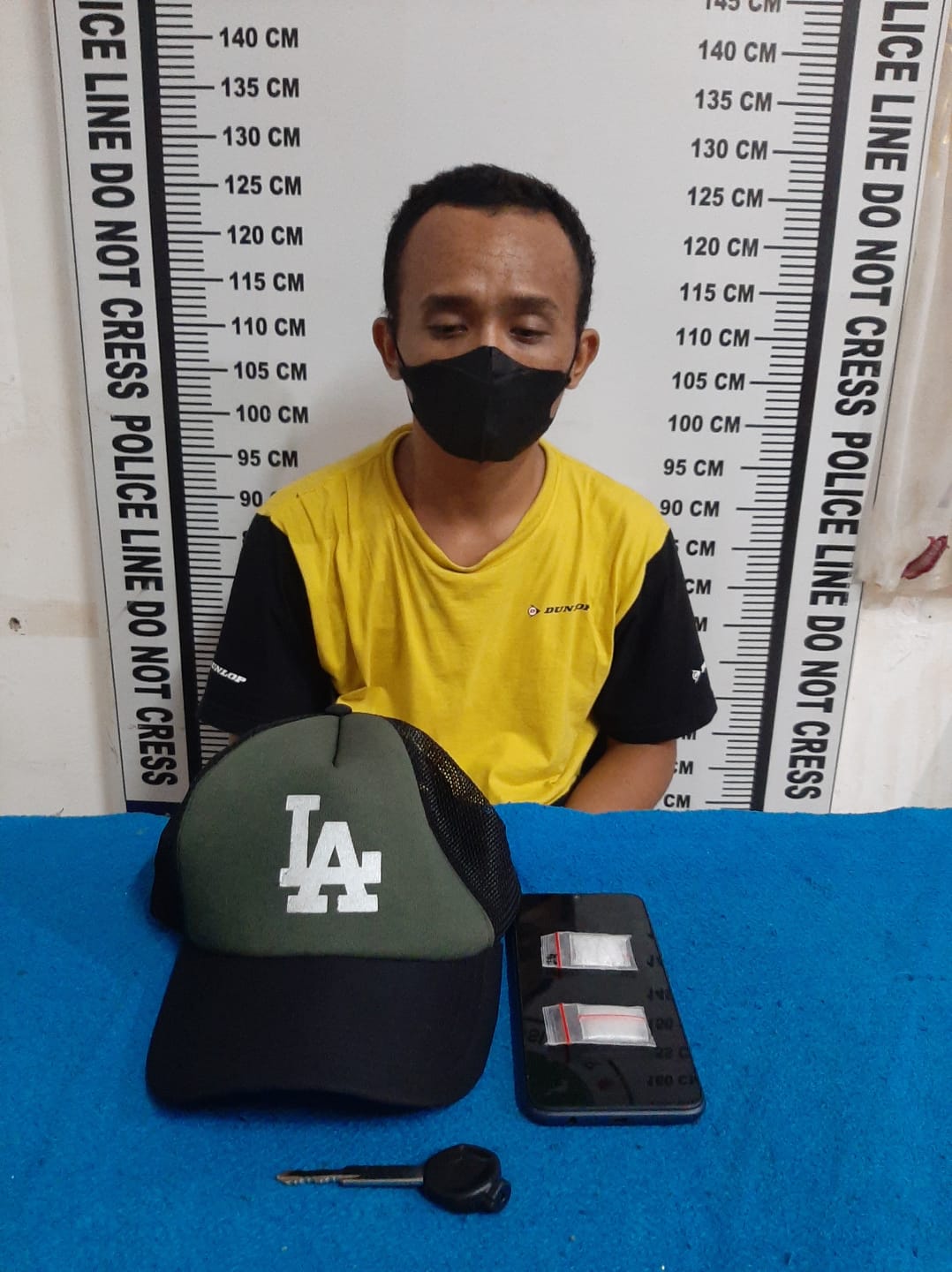 Polisi Borgol Pria Pemilik Shabu Seberat 2,38 Gram di Jalan Narumonda Bawah Pematangsiantar