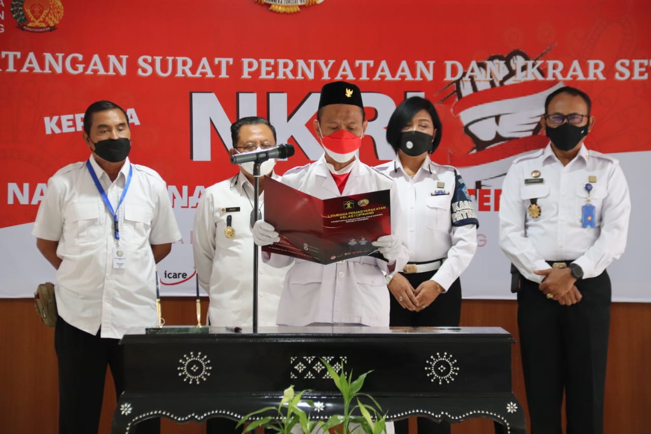 5 Napi Terorisme Lapas Kelas 1 Cipinang Teken Surat Pernyataan Ikrar Setia NKRI