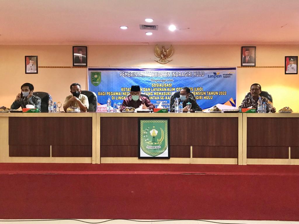 Pemkab Inhu Bersama  PT Taspen Gelar Sosialisasi  Produk Ketaspenan LKO