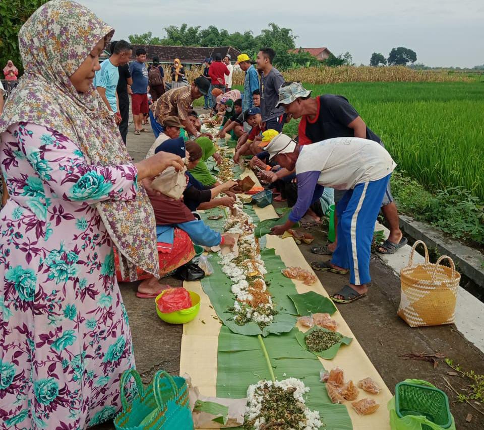 Petani Desa Laban Gelar Tingkepan Pari Wujud Rasa Syukur, Ini Kata Kades