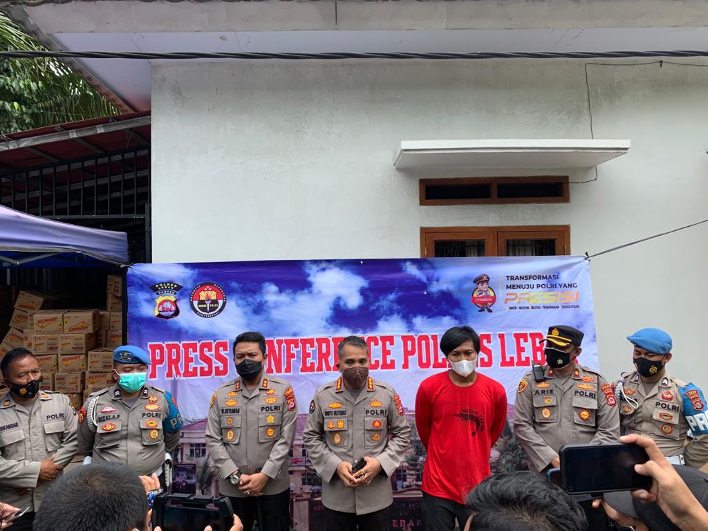 Polres Lebak Tahan Penimbun Minyak Goreng di Warung Gunung