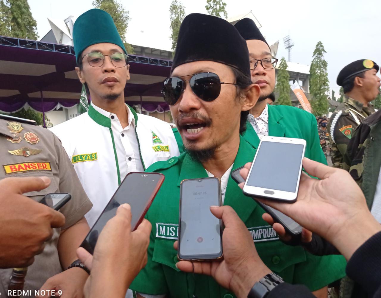 2002 Ribu Banser Gelar Apel, Ini Pesan Ketua Ansor Kendal Misbakhul Munir