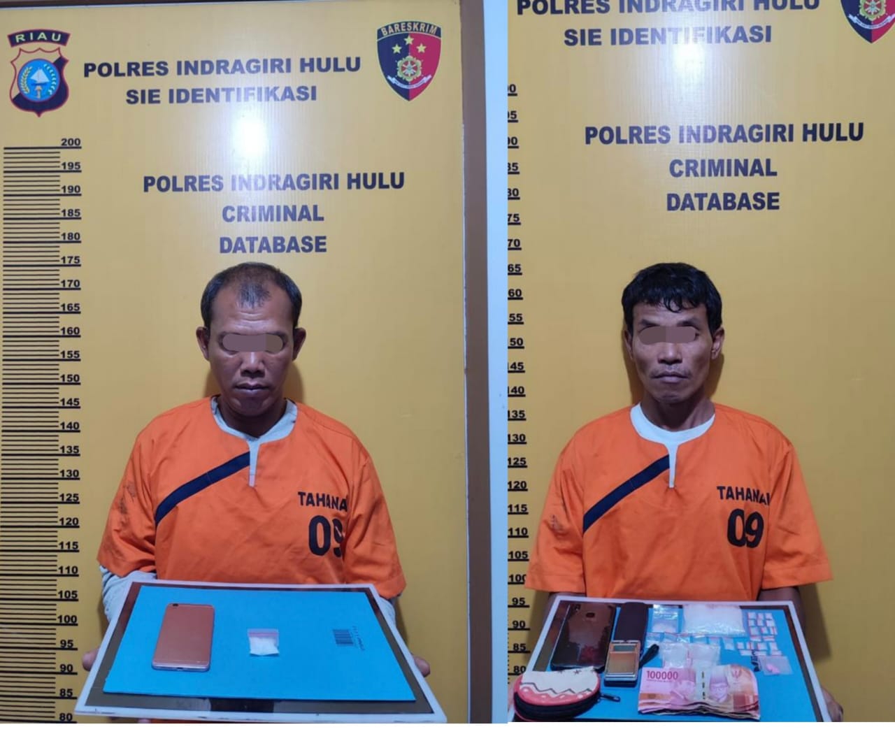 Satres Narkoba Polres Inhu Sikat Dua Pelaku Pengedar Sabu, Ada Juga Pil Ekstasi
