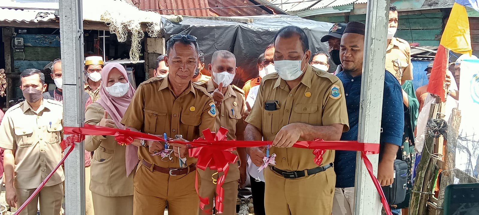 Mewakili Walikota Pangkalpinang, Suryo Kusbandoro Resmikan Dermaga Nelayan Pangkal Arang