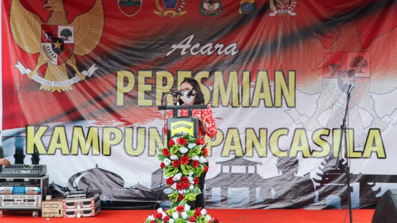 Mewakili Plt. Walikota Pematangsiantar, Staf Ahli Walikota Bidang Pemerintahan Hadiri Peresmian Kampung Pancasila