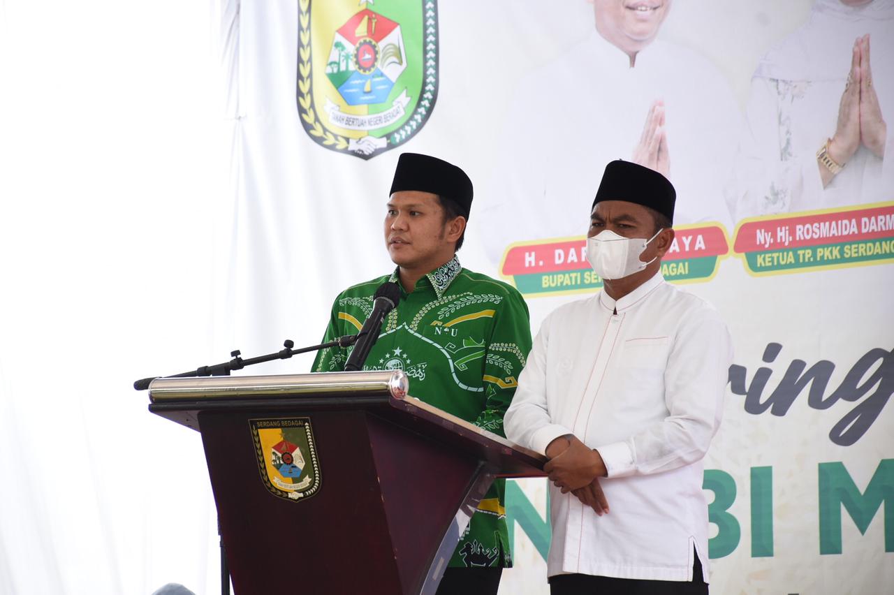 Bupati dan Wabup Sergai Hadiri Isra Mi’raj di Serbajadi