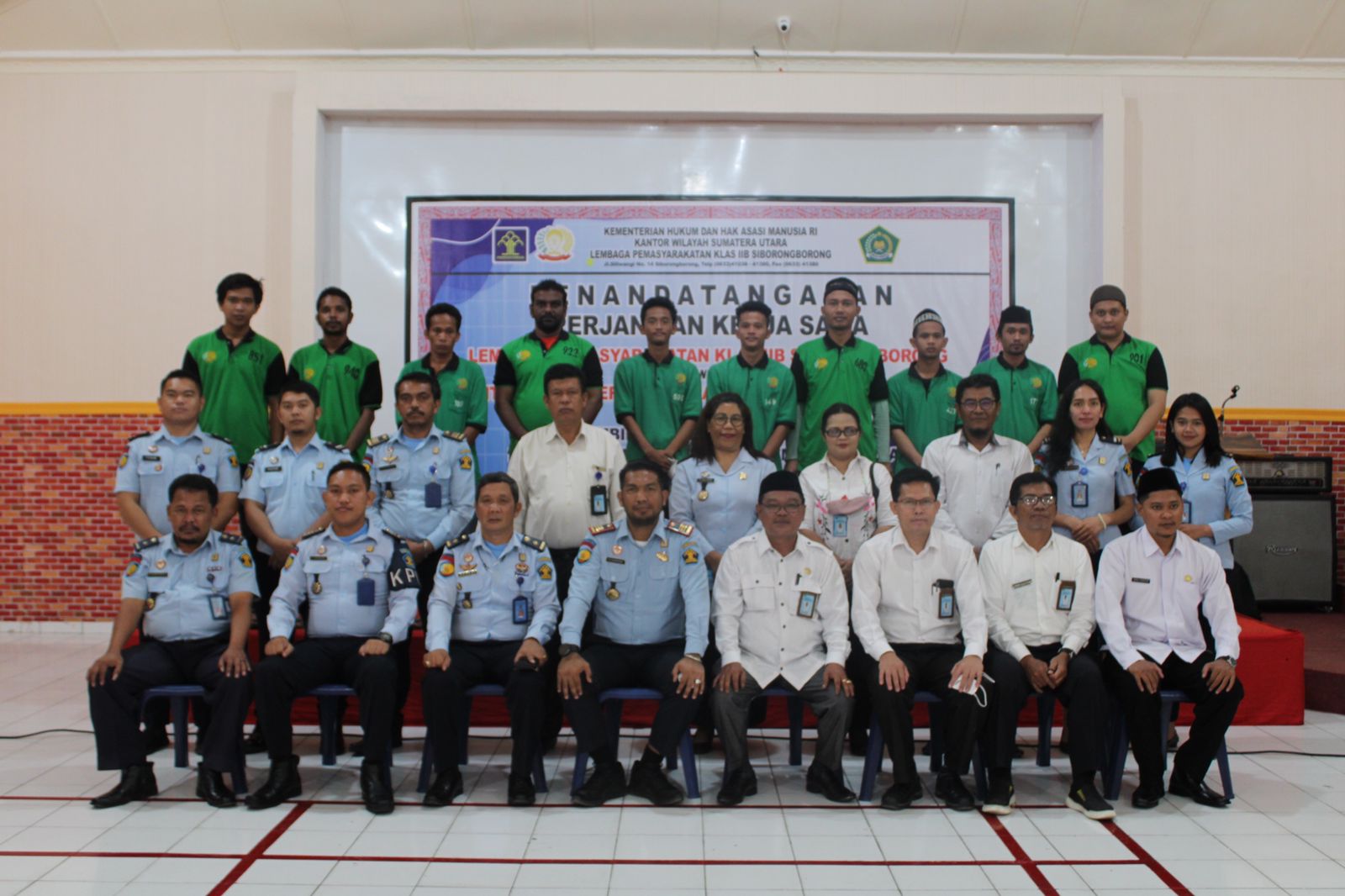 Lapas Klas IIB Siborongborong Melaksanakan MoU Dengan Kantor Kementerian Agama Kab Taput