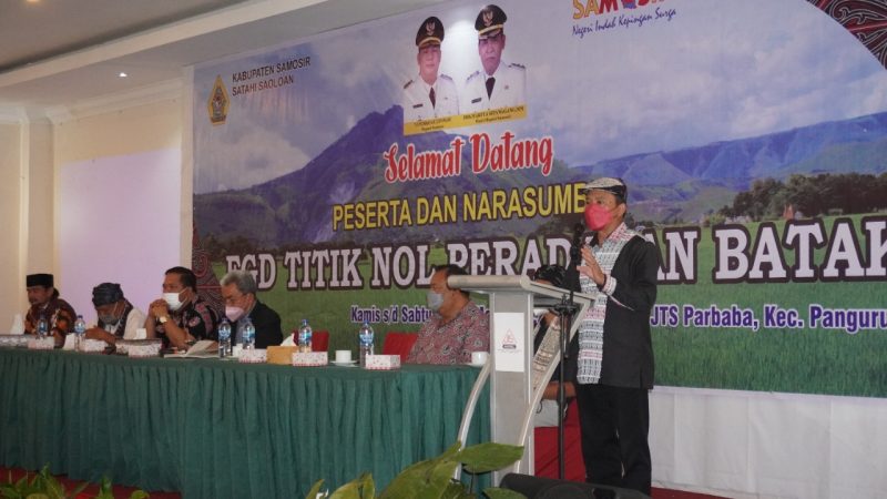 Wakil Ketua DPRD Samosir Salah Satu Narasumber FGD Titik Awal Peradaban Bangso Batak.