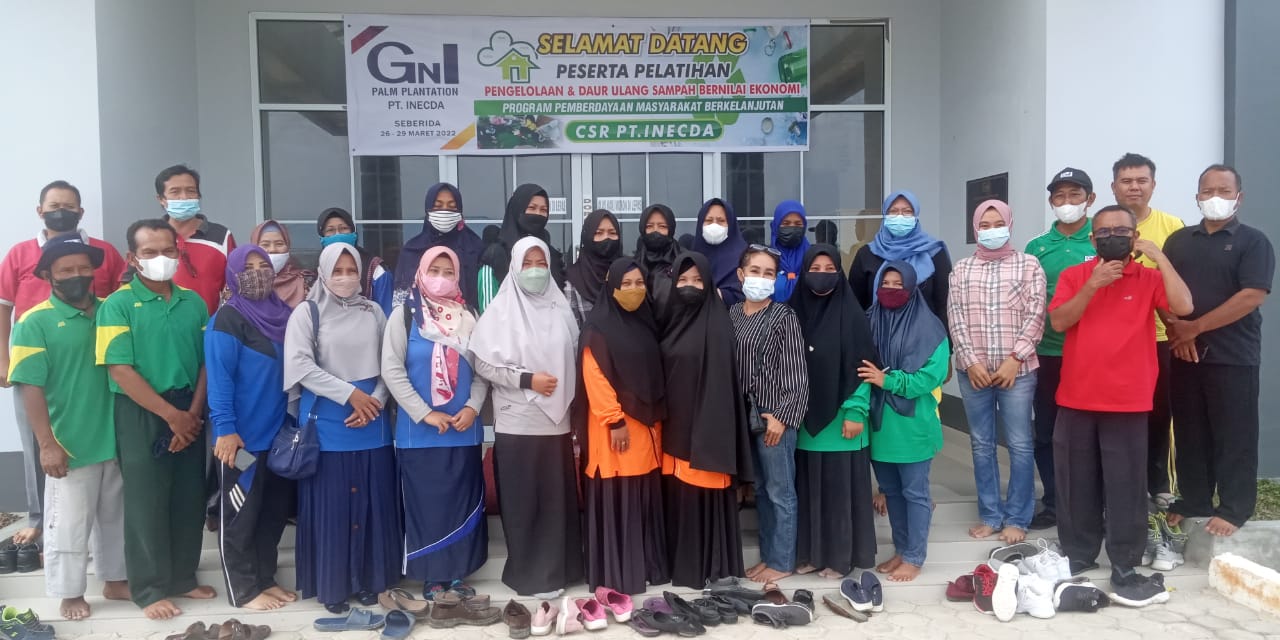  PT.IP Beri Pelatihan Ke Masyarkat Binaan ” Daur Ulang Sampah Bernilai Ekonomi .