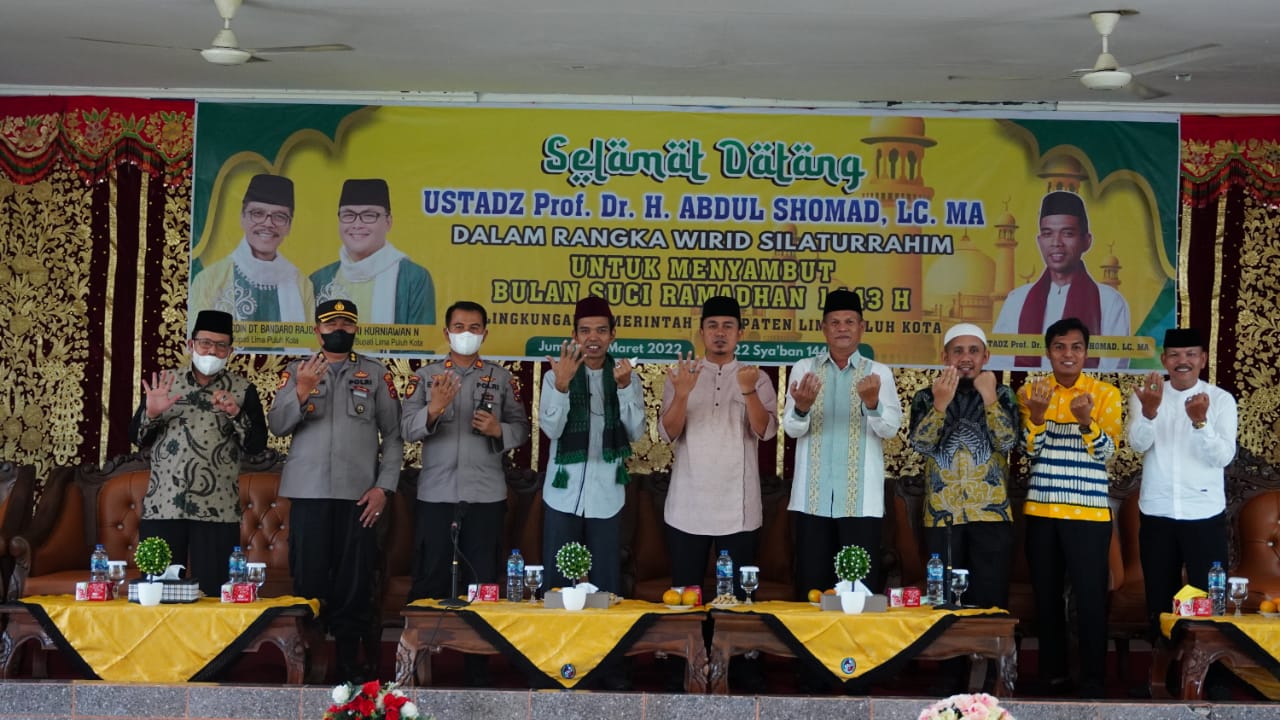 ASN Limapuluh Kota Antusias Simak Wirid Silaturahmi Ustadz Abdul Somad