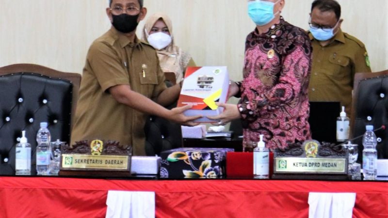 LKPJ Wali Kota TA 2021 Diserahkan ke DPRD Medan